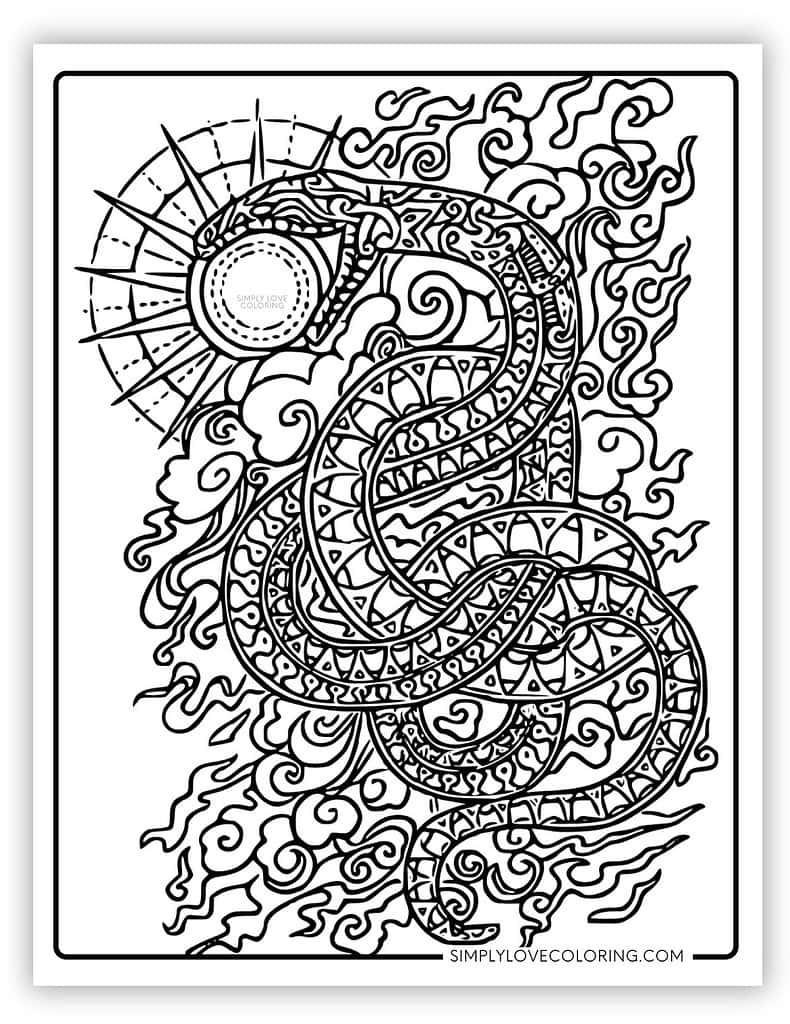 chinese new year coloring pages (free pdf printables) - simply